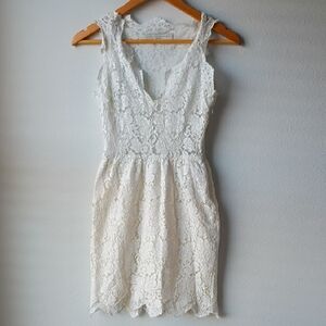 Stella McCartney Ivory Lace Mini Dress